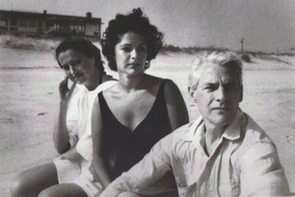 Left to Right: Jane Freilicher, Ruth Kligman, Willem de Kooning.