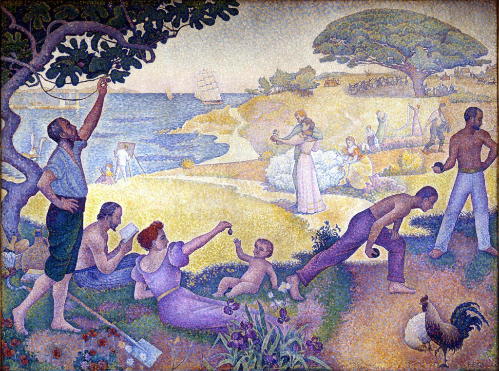 Au Temps d'Harmonie (La Joie de Vivre - Dimanche au Bord de la Mer), Paul Signac, 1895-96